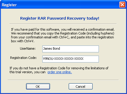 Access password recovery master serial